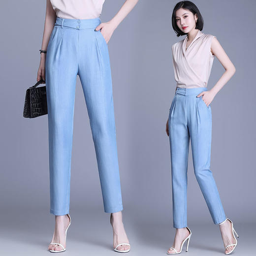 TZF-HYN220610春夏新款休闲裤百搭九分西裤 商品图8