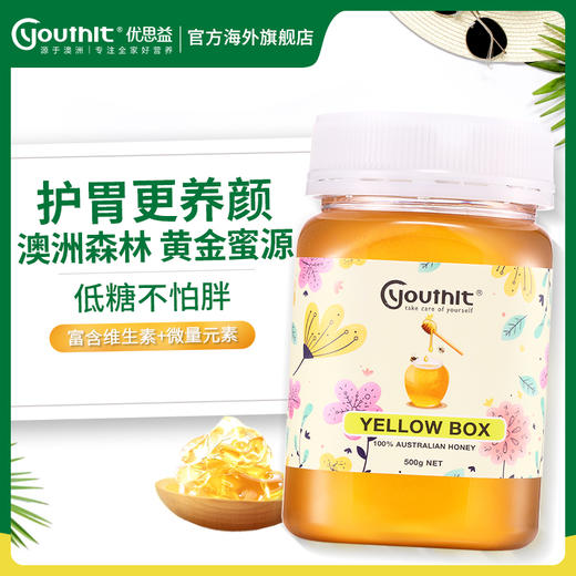 Youthit优思益黄盒子蜂蜜500g 商品图0