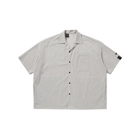 N.HOOLYWOOD HALF SLEEVE BIG SHIRT 宽松廓形下摆抽绳短袖衬衫