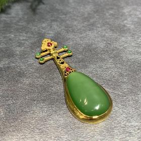 【御珠宫坊】金镶碧玉吊坠
