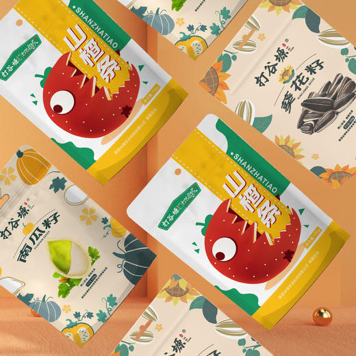 打谷塬 瓜子零食礼盒（葵花籽500g/袋 南瓜子500g/袋 山楂条150g/袋） 商品图3