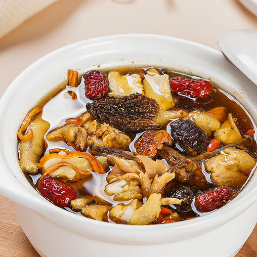 养瑞和丨七鲜菌菇汤料包礼盒装·65g/包*7·家庭分享装·煲汤材料糖水包·羊肚菌·姬松茸·鹿茸菌·蛹虫草·鸡油菌·杏鲍菇·香菇 商品图5