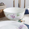 雷澳娜/REONE 骨瓷 兰花大汤碗沙拉碗面碗饭碗平盘菜盘家用碗碟组合自由搭配中式 商品缩略图1