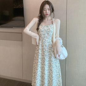 （清仓现货）【社群供X】法式甜美温柔风显瘦吊带碎花裙8