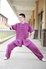 【男女款】紫色天麻明线精做太极服太极拳练功服表演服 商品缩略图0
