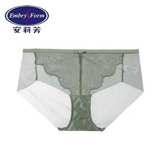 安莉芳薄款性感通透纯棉底裆内裤女士网纱无痕中腰三角裤E200502 商品图0