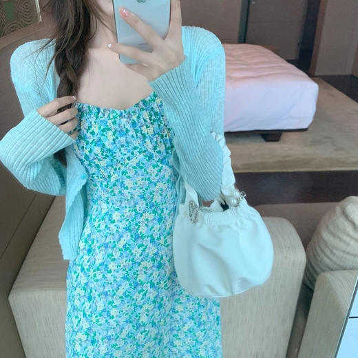 （清仓现货）【社群供X】法式甜美温柔风显瘦吊带碎花裙8 商品图4