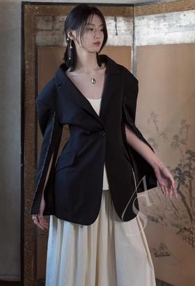 Ashlyn  黑白ODETTE拼色解构廓形夹克