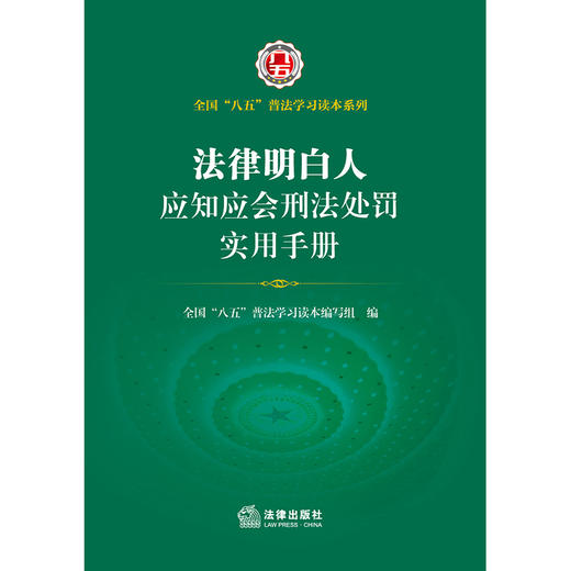 法律明白人应知应会刑法处罚实用手册  全国”八五“普法学习读本编写组编 商品图1