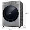 松下（Panasonic)10公斤洗烘一体智能变频滚筒洗衣机 XQG100-SD168 商品缩略图4