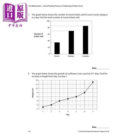 【中商原版】新加坡原版教辅 新加坡小学毕业数学考试：批判性思维挑战性问题 PSLE Mathematics  商品图2