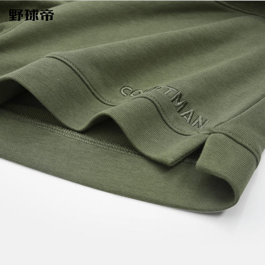 野球帝官方夏季短裤280克重磅宽松透气低裆纯色休闲男六分针织裤 商品图2
