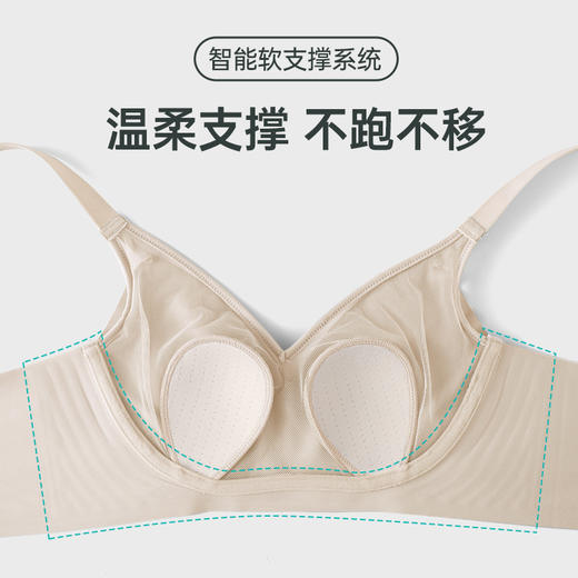 【轻薄无感】舒氧3D果冻条一片式兔耳朵文胸302R  不跑杯不空杯  享受自由呼吸   超薄款无痕内衣女夏 大胸显小无钢圈软支撑 商品图2