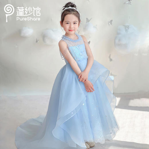 PureShare春夏新女童连衣裙气质公主裙演出时装周走秀款-华尔兹公主裙 商品图0