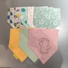 moimoln小云朵新款纯棉三角巾婴幼儿围嘴口水巾宝宝男女卡通碎花LOX2WA2J32 商品缩略图1