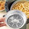 【10个】锡纸盘圆形/正方形    空气炸锅专用锡纸盘 食物家用烧烤托盘一次性烘焙耐高温铝箔盘 商品缩略图1