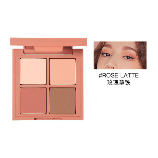 韩国 3CE 四色眼影盘 玫瑰拿铁#ROSE LATTE【香港直邮】 商品图0