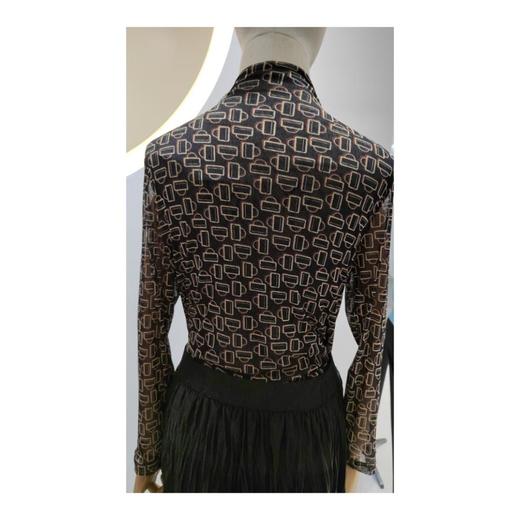 3楼珍贝桑蚕丝网眼半高领女衫 商品图1