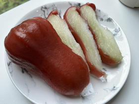 海南补水莲雾特大果，脆爽多汁，清脆爽甜