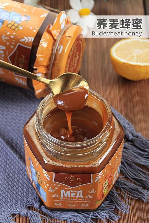 【中欧班列精选】俄罗斯精品蜂蜜  原装进口俄蜜源滨海森林野生葵花蜜 荞麦蜜 椴树蜜 百花蜜500g 商品图6