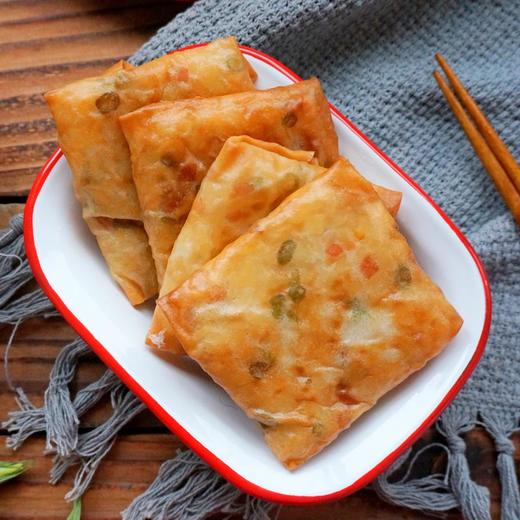 恒士欣420g缸豆饼 约8片 老常州特产  速煎色泽金黄 饼皮香脆 香糯可口 商品图0