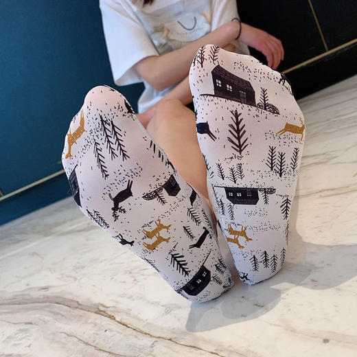 【隐形无痕冰丝】5双隐形袜女 夏季薄款透气冰丝袜 浅口硅胶防滑船袜日系涂鸦短袜 商品图9