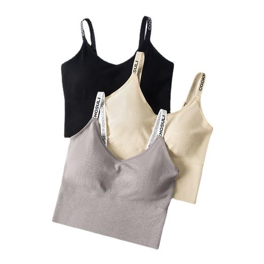 （两件装）新款美背内衣女士运动文胸一体式带胸垫吊带打底无钢圈胸罩 JYZZ-ALb1020 商品图3