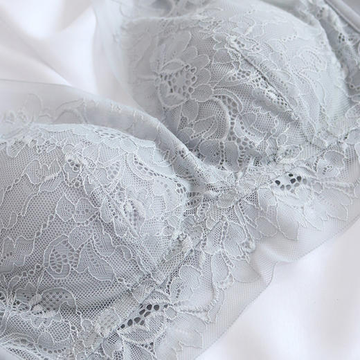 夏季蕾丝性感真丝文胸，无钢圈薄款桑蚕丝美背内衣TG02S157 商品图2