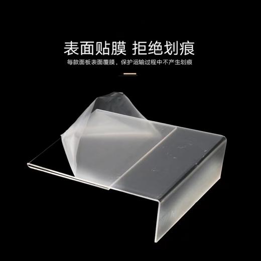 亚克力L型竖款15x10cm高透明会议广告支付立牌台卡台签价格摆台桌牌展示架酒水牌餐牌菜单牌A6水晶台卡 商品图5