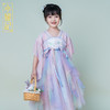 小嫒記春夏新款女童汉服国风中式时装周走秀款-满庭芳襦裙 商品缩略图4