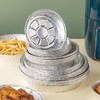 【10个】锡纸盘圆形/正方形    空气炸锅专用锡纸盘 食物家用烧烤托盘一次性烘焙耐高温铝箔盘 商品缩略图0