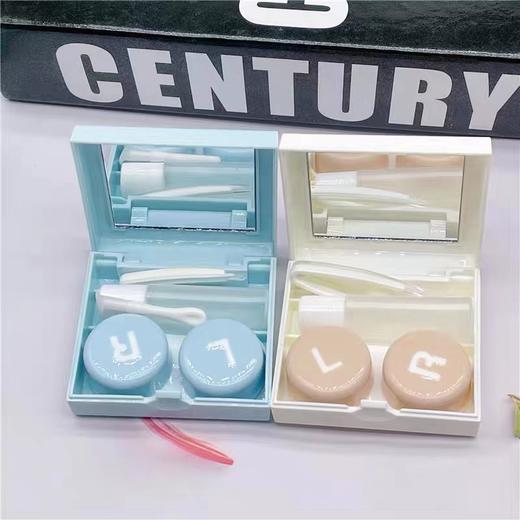 凯达简约马卡龙配色隐形眼镜盒美瞳盒收纳盒伴侣盒1916 商品图2