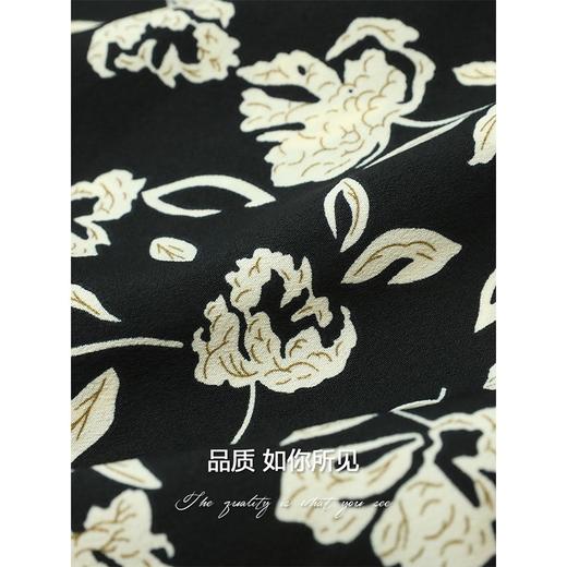 COCOBELLA设计感抽褶碎花半身裙女遮胯半裙裹身裙筒裙HS513 商品图4