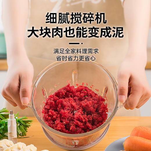邻鹿搅肉机电动不锈钢打馅碎菜绞肉机料理机多功能家用小型搅拌机 商品图1