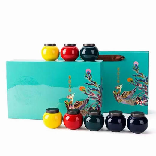 凤凰【通版·8个小陶瓷·兰色】特价👉55元一套/一件10套 商品图0