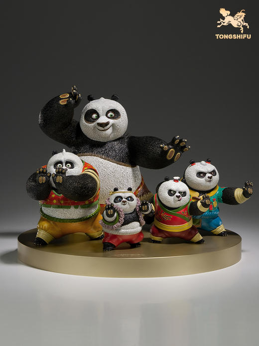 铜师傅 全铜摆件《功夫熊猫命运之掌》之功夫无敌 铜工艺品 饰品 商品图3