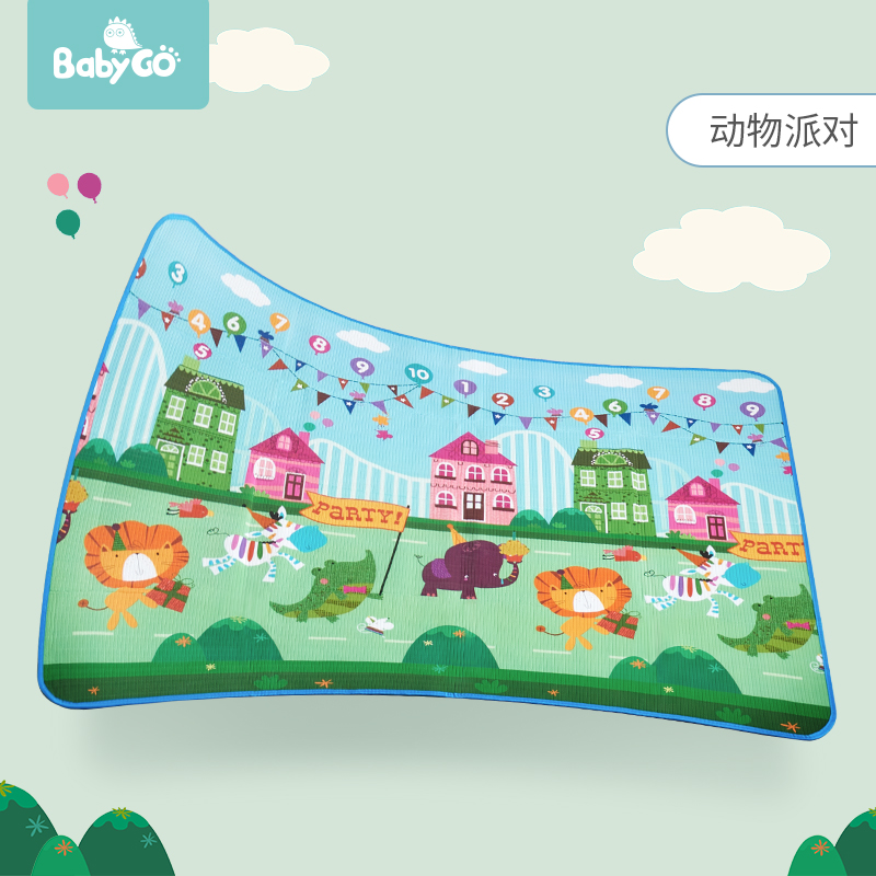 babygo进口户外防水防潮垫草坪露营地垫折叠便携隔热儿童野餐垫子