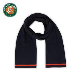 【官方进口】罗兰加洛斯法网藏青色围巾纯棉围脖披肩网球纪念品