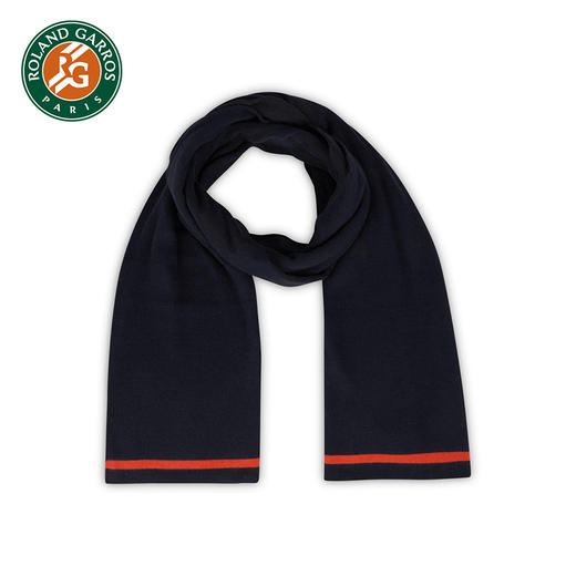 【官方进口】罗兰加洛斯法网藏青色围巾纯棉围脖披肩网球纪念品 商品图0