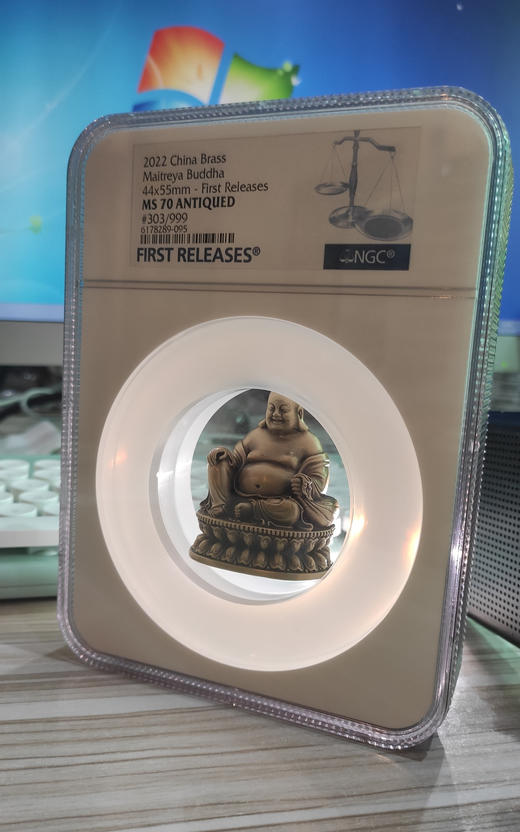 【预定】2022弥勒佛立体佛牌！全球仅999尊！NGC权威评级 商品图0