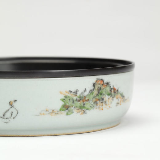 何珂玟-【见山】仿古灰釉彩绘一方席茶具套组 商品图4