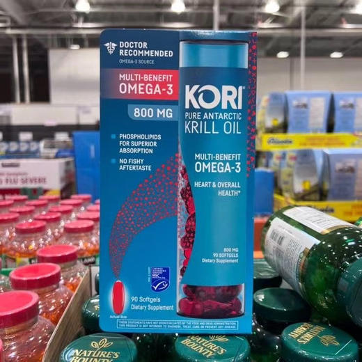 KORI纯大西洋非转基因南极磷虾油omega-3，800mg 90粒，299元/瓶✈️ 商品图5