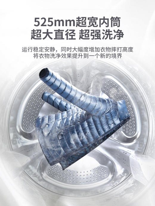 松下变频滚筒洗衣机XQG100-E10C 10KG洗涤 高温除菌 商品图3