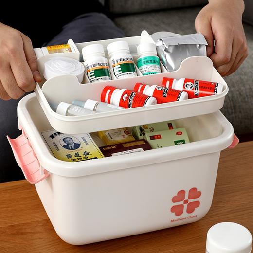 【大号药箱美妆箱】手提式家庭药箱收纳盒 美甲美妆药品盒家用便携防疫医药箱 商品图2