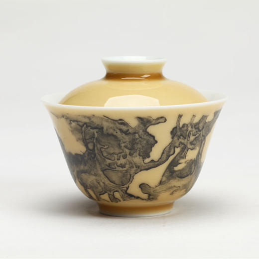 何珂玟-【仿宋体】宋黄地墨彩一方席茶具套组 商品图1