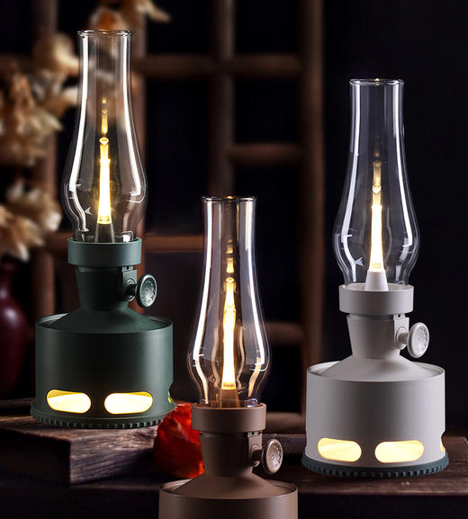 个性复古台灯创意煤油简约现代灯饰温馨卧室台灯 商品图1