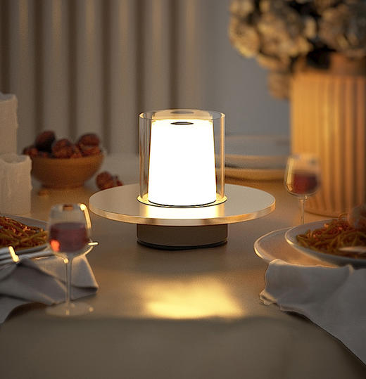 法式装饰台灯卧室浪漫床头灯充电插超长续航简约小灯 商品图0