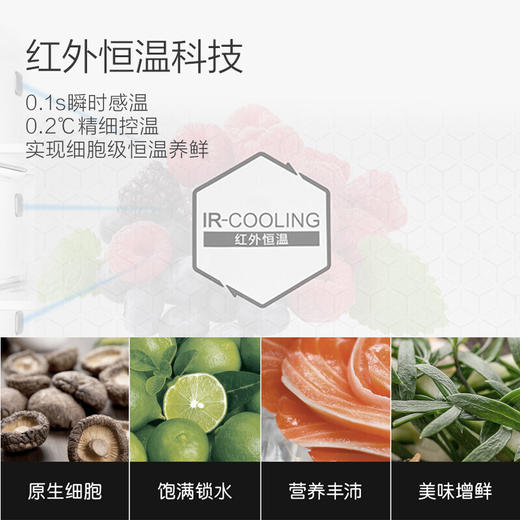 卡萨帝（Casarte）555升纯白系列超薄法式多门四开门超大容量自由嵌入式一级能效家用白色冰箱BCD-555WDGAU1 商品图4