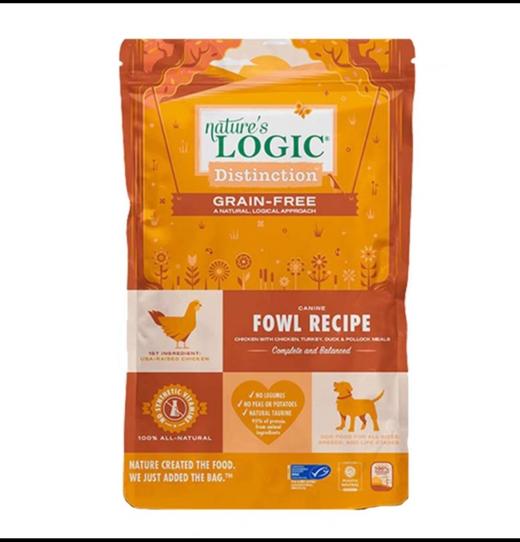 自然逻辑低敏家禽24磅犬粮 商品图0