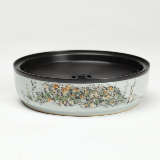 何珂玟-【见山】仿古灰釉彩绘一方席茶具套组 商品图3